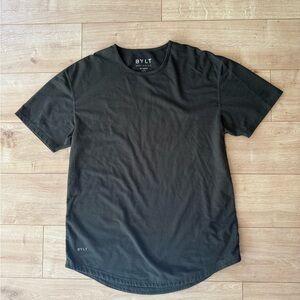 BYLT Mens Drop Cut Short Sleeve T Shirt Green Size Large Excellent Condition